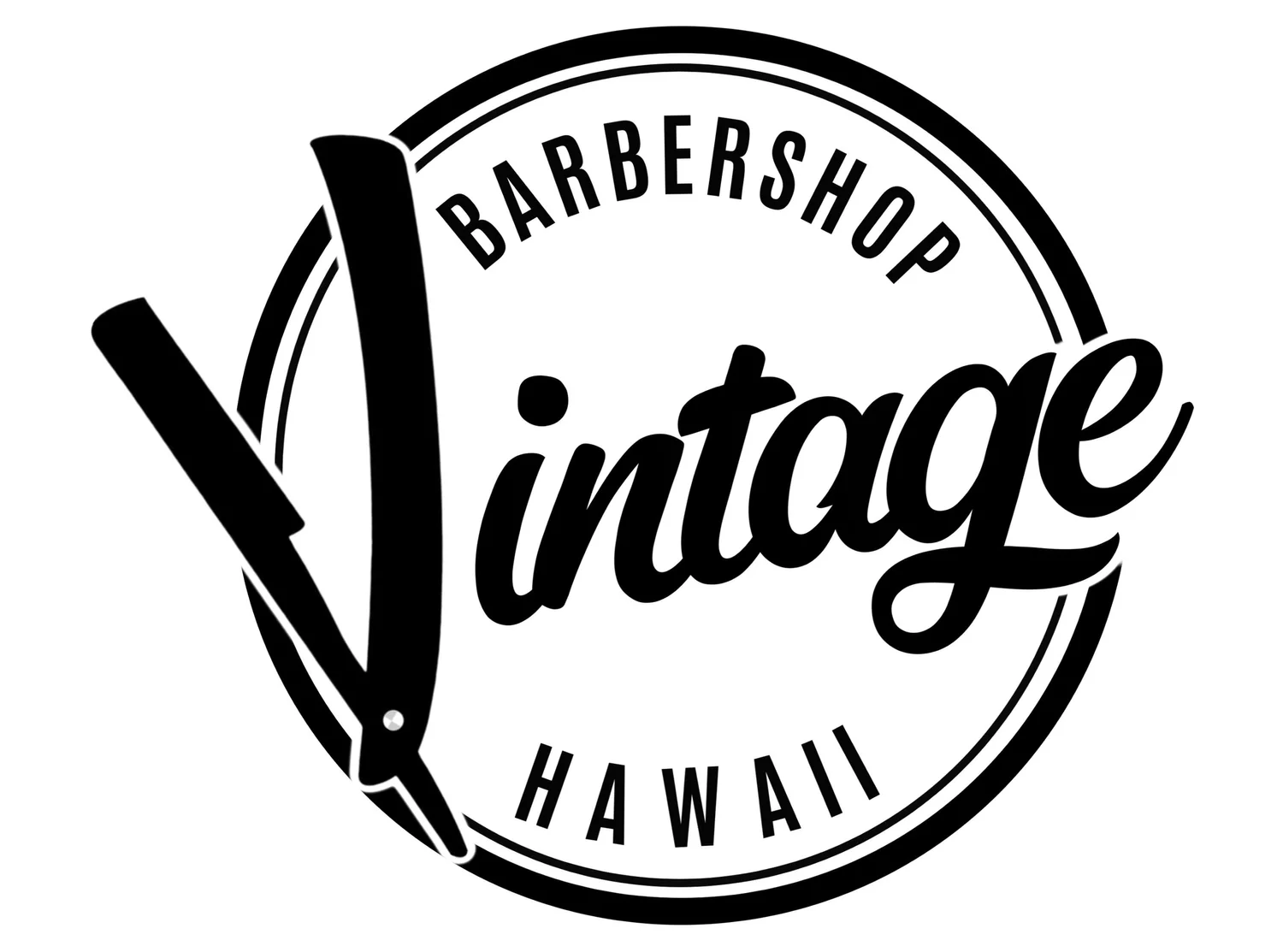 Vintage Barbershop Hawaii Logo